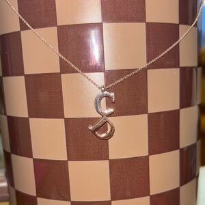 Christian Dior CD Pendant Necklace